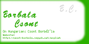 borbala csont business card